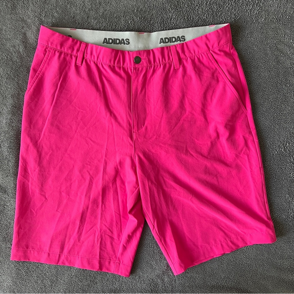 🔥Adidas Men's Hot Pink Golf Shorts